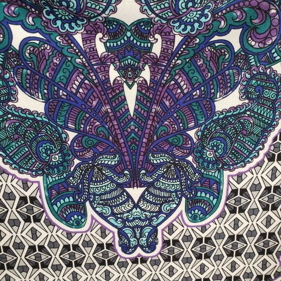 London Times Woman's dress Size 10 Geometric/Paisley Print Boho Spring Easy Care - Picture 4 of 5